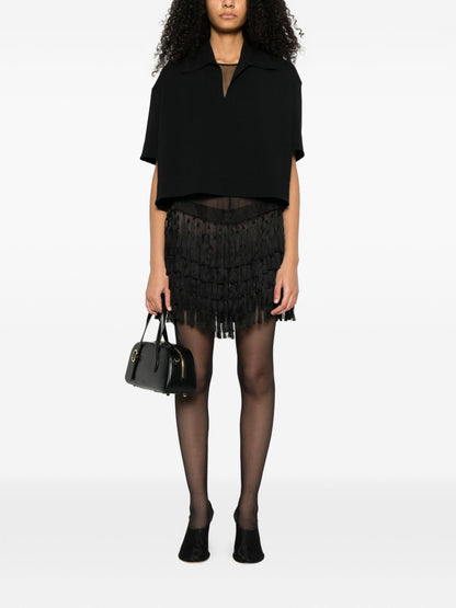 Jil Sander V-neck Short-sleeve T-shirt Black black