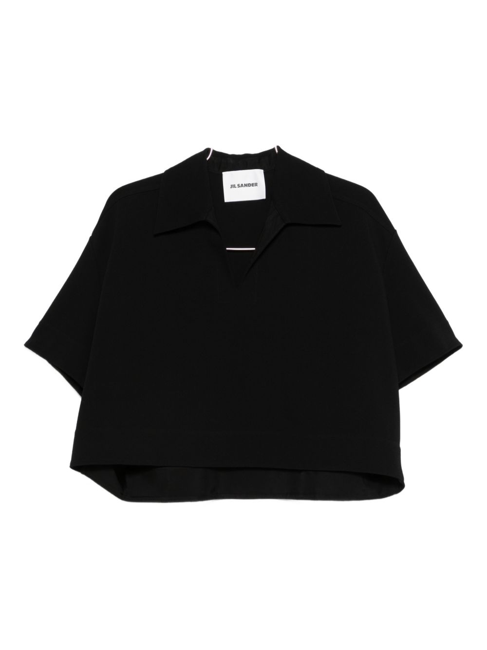 Jil Sander V-neck Short-sleeve T-shirt Black black