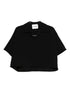 Jil Sander V-neck Short-sleeve T-shirt Black black