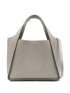 Stella McCartney Logo Grained Tote Bag Light Brown