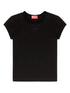 Diesel Logo Cotton T-Shirt Black