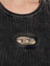 Diesel Cotton Mini Dress Black black