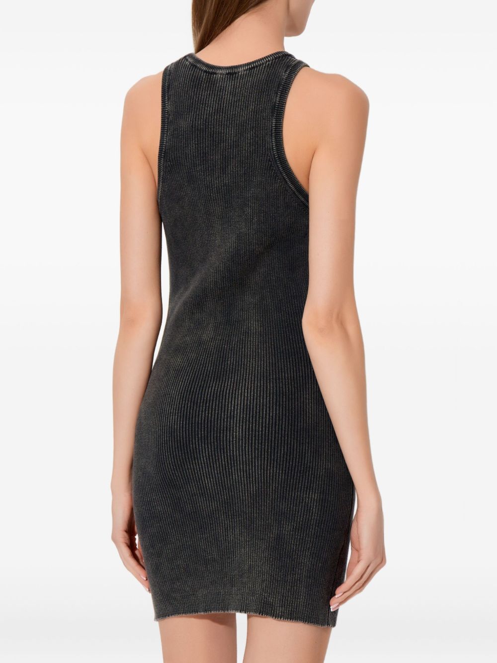 Diesel Cotton Mini Dress Black black