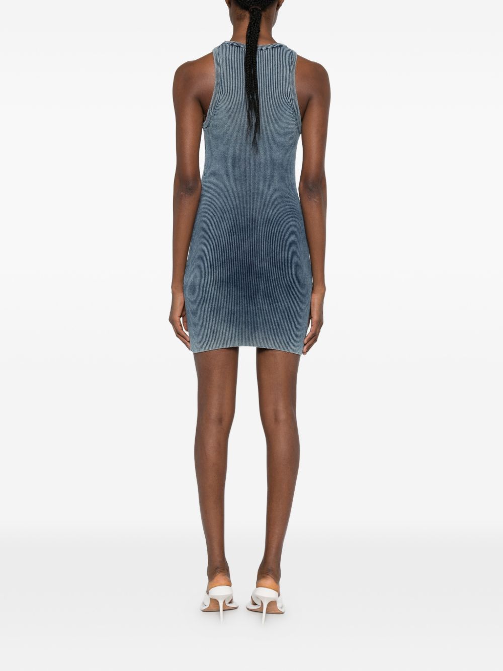 Diesel Cotton Mini Dress Blue blue