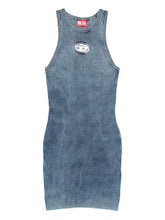 Diesel Cotton Mini Dress Blue blue