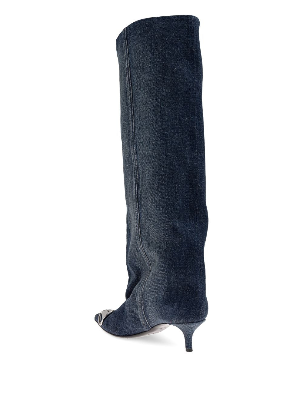 Diesel Venus Denim Slouchy Boots Blue