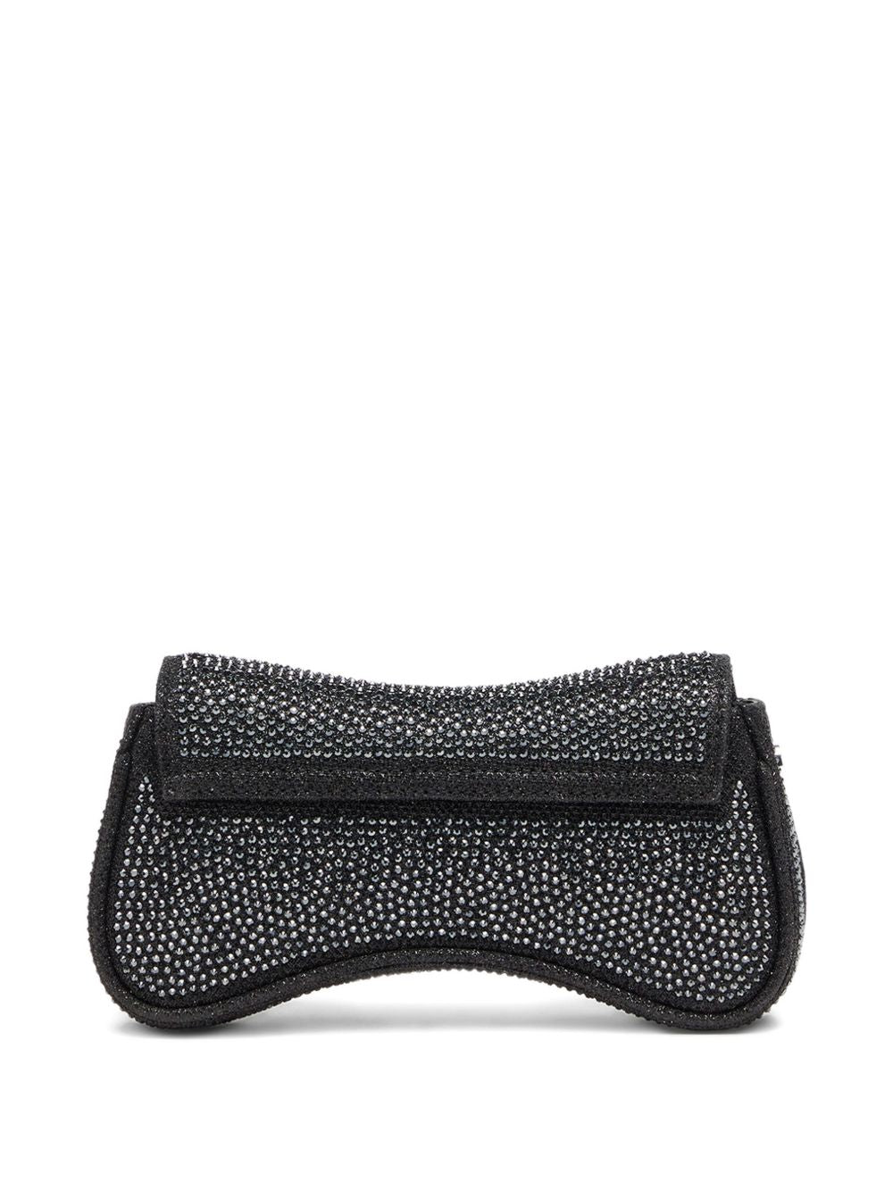 Diesel Play Crystal Denim Clutch Black
