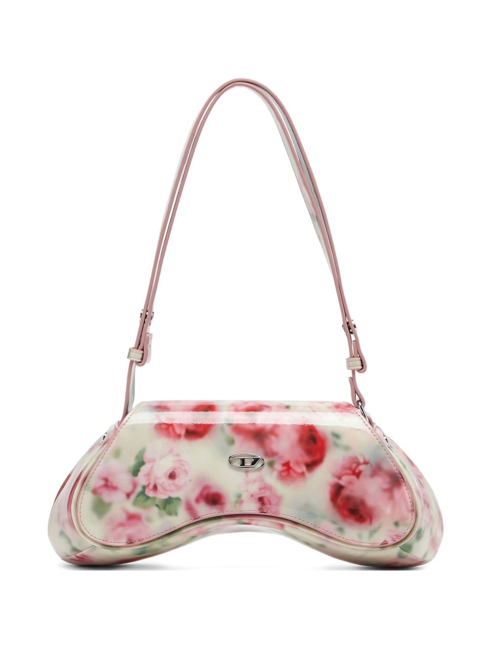 Diesel Floral Print Play Crossbody Bag - White