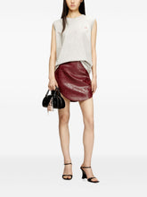 Diesel Textured High-Low Mini Skirt Bordeaux bordeaux