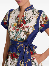 Alice + Olivia Floral Print Mini Dress Blue