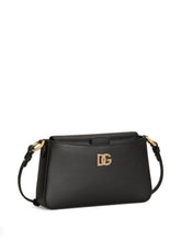 Dolce & Gabbana Phone Leather Clutch Bag Black black