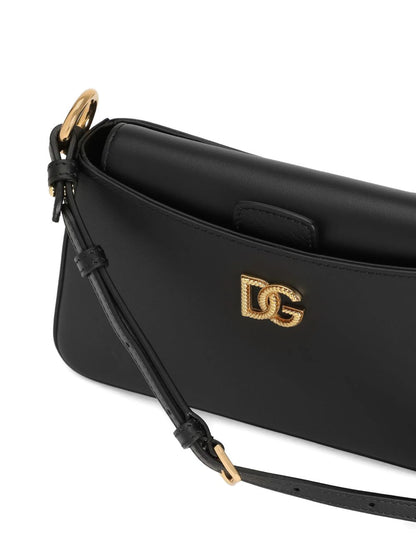 Dolce &amp; Gabbana Phone Leather Clutch Bag Black black