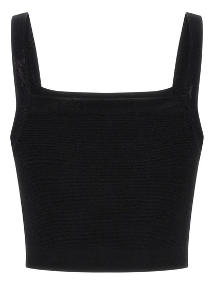 Balmain Three Button Bralette Top Black