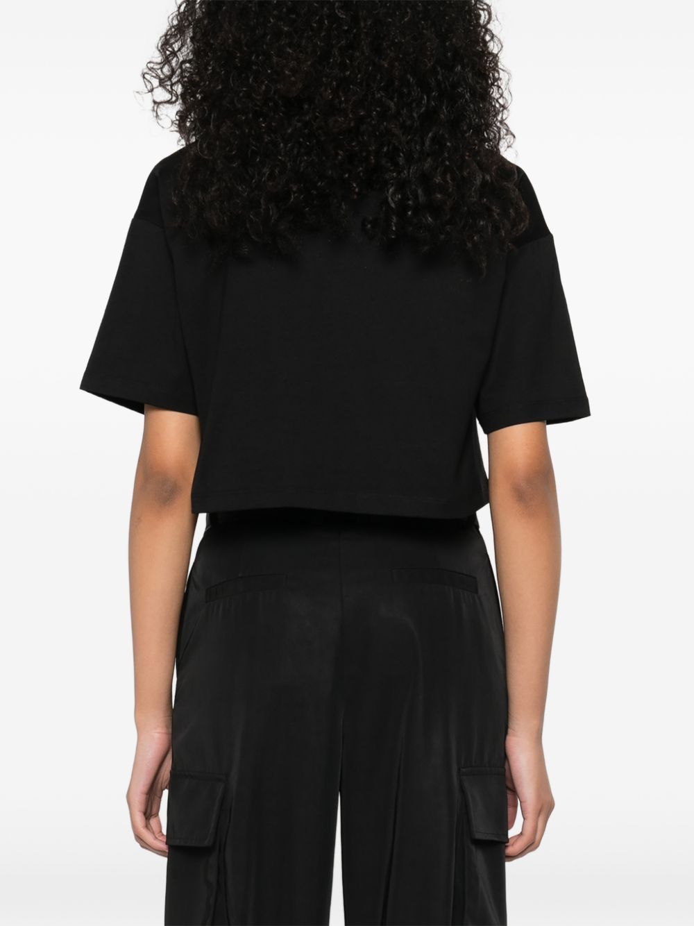 Balmain Logo Cotton T-shirt Black