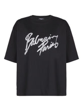 Balmain Logo Cotton T-Shirt Black