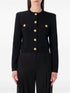 Balmain Buttoned Crewneck Cardigan Black black