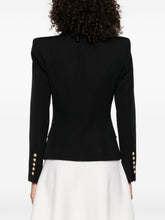 Balmain Double-Breasted Wool Jacket Black black
