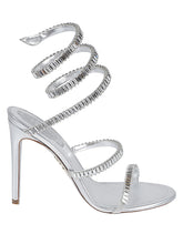 René Caovilla Cleo Spark Embellished Sandals Silver silver