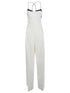 Tom Ford Bias Georgette Silk Jumpsuit White