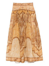 Zimmermann Wanderlust Paisley Maxi Skirt Beige