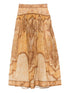 Zimmermann Wanderlust Paisley Maxi Skirt Beige