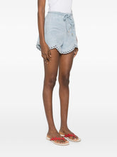 Zimmermann Denim Daylight Shorts Clear Blue