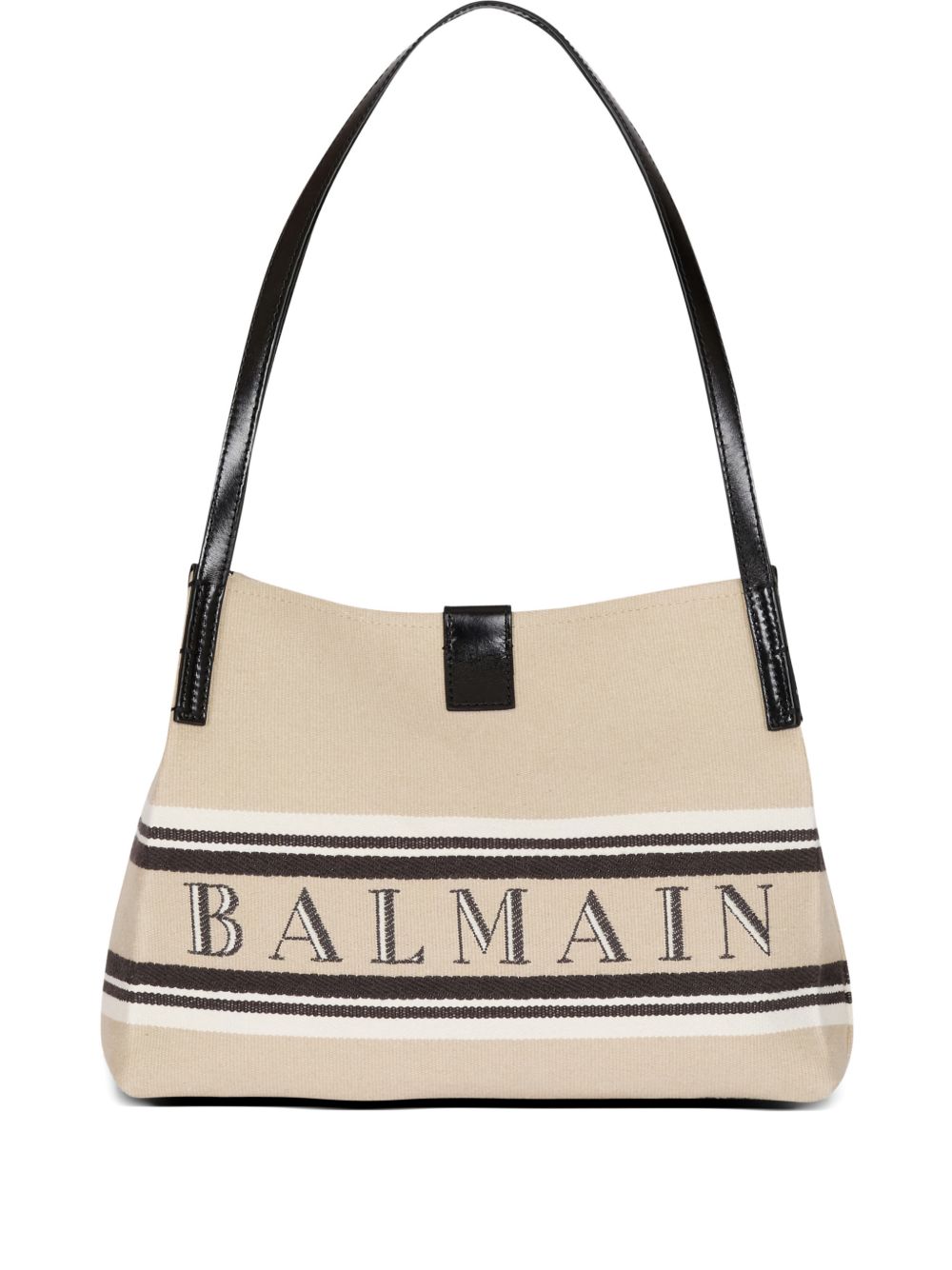 Balmain Release Small Canvas Tote Beige