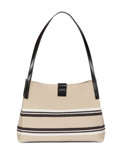 Balmain Release Small Canvas Tote Beige
