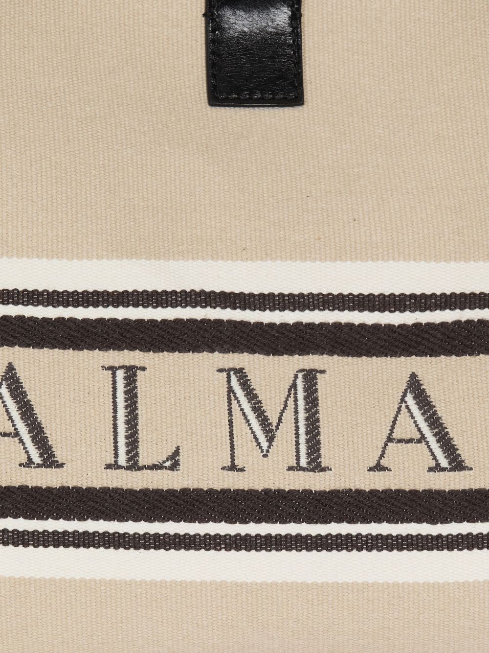 Balmain Release Small Canvas Tote Beige