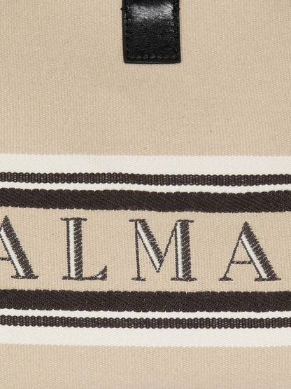 Balmain Release Small Canvas Tote Beige