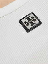 Tory Burch Scoop Neck Cotton Tank White