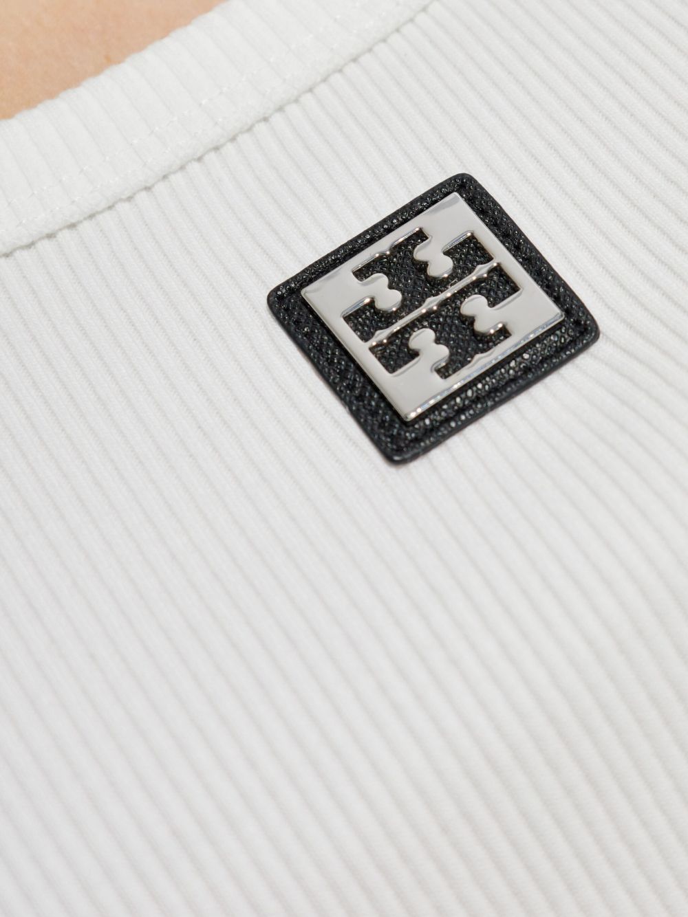 Tory Burch Scoop Neck Cotton Tank White