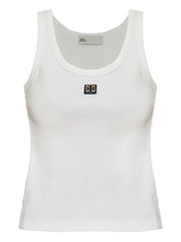 Tory Burch Scoop Neck Cotton Tank White