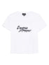 emporio armani logo cotton crewneck t-shirt white