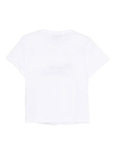emporio armani logo cotton crewneck t-shirt white
