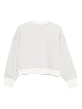 Emporio Armani Lurex Knit Sweatshirt White