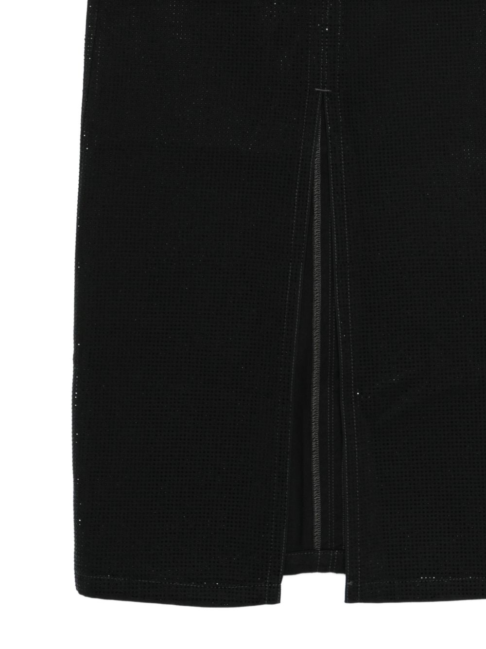 Emporio Armani Studded Lyocell Long Skirt Black black