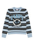 Ganni Wool crewneck sweater LIGHT BLUE