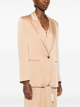 Forte Forte Single-Breasted Blazer Jacket Beige