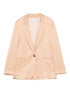 Forte Forte Single-Breasted Blazer Jacket Beige