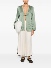 Forte Forte Patch-Pocket Tie Jacket Green