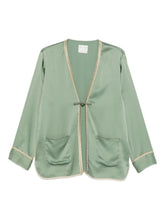 Forte Forte Patch-Pocket Tie Jacket Green