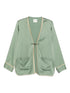 Forte Forte Patch-Pocket Tie Jacket Green