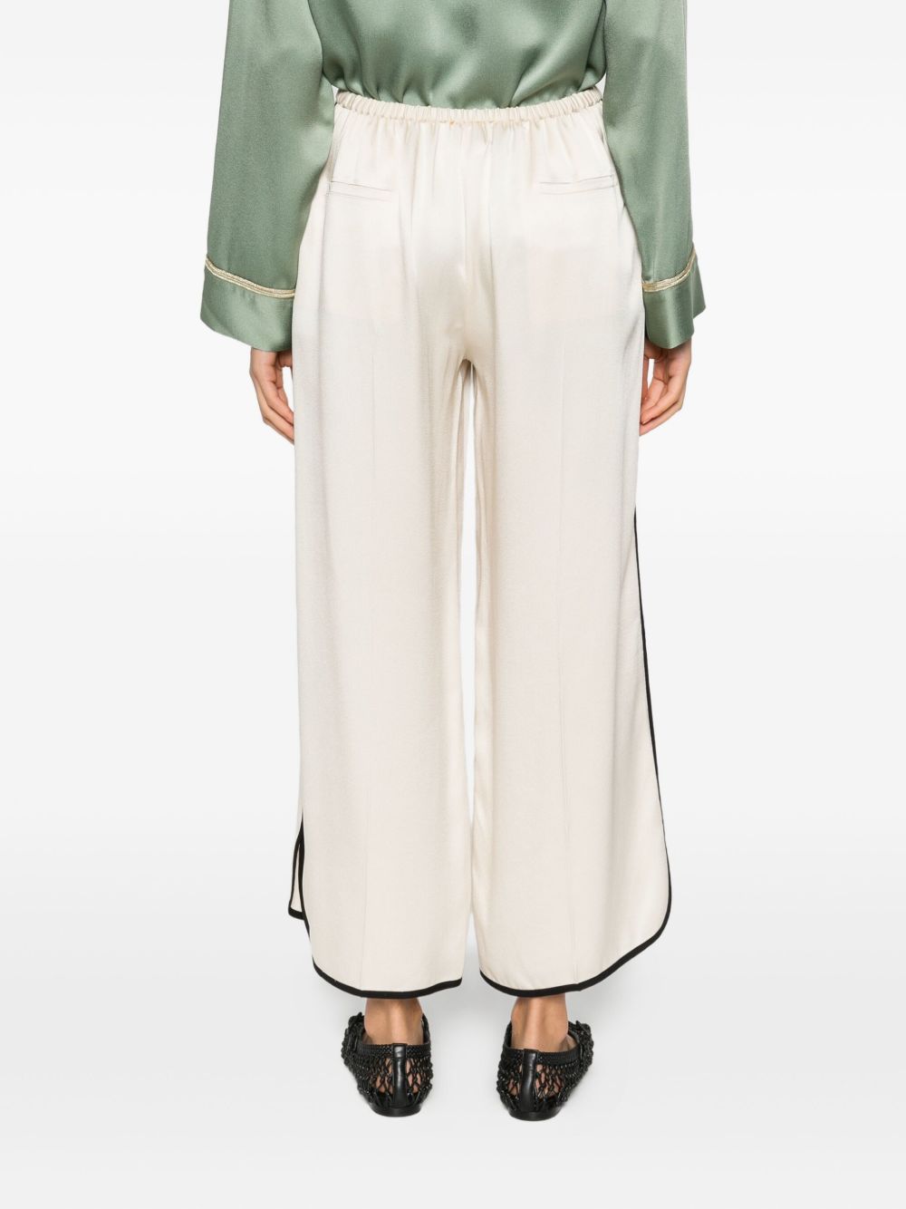 Forte Forte Mid Rise Tailored Trousers White