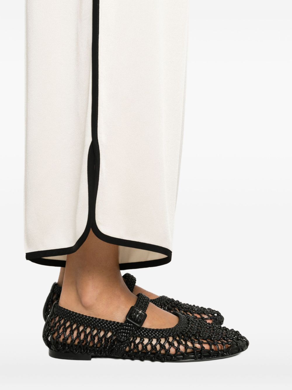 Forte Forte Mid Rise Tailored Trousers White
