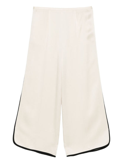 Forte Forte Mid Rise Tailored Trousers White