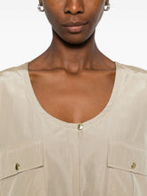Forte Forte Buttoned Flap Pocket Shirt Beige