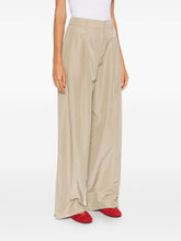 Forte Forte Tapered Belted Trousers Beige