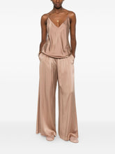 Forte Forte Satin Elasticated Waist Trousers Brown brown