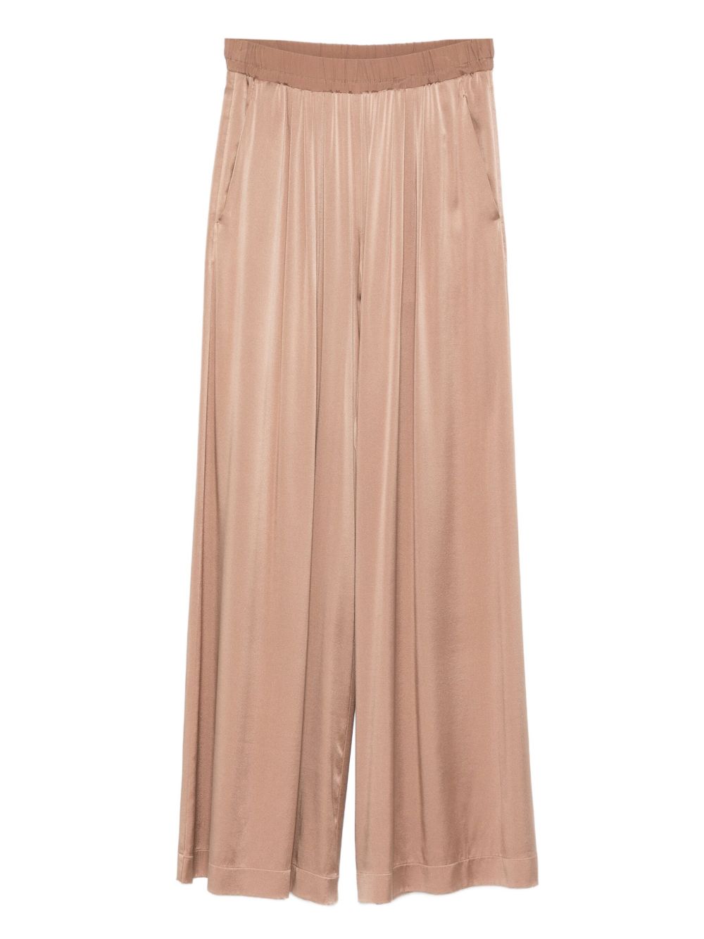Forte Forte Satin Elasticated Waist Trousers Brown brown